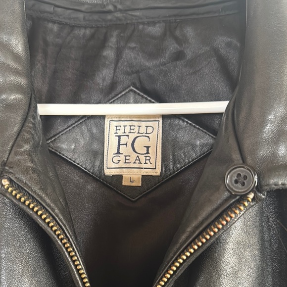 EC Black Leather Coat - Picture 2 of 4